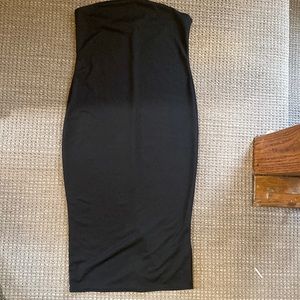 Boohoo bandeau fitted midi dress